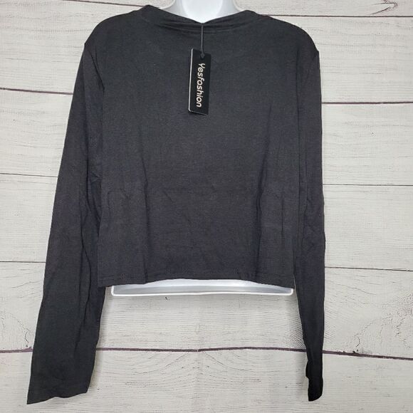 Women's Front Knot Crop TOP XL - Picture 4 of 4